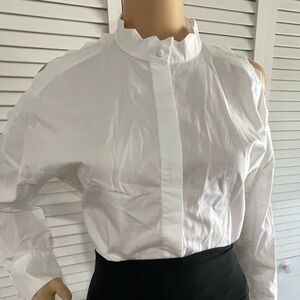 Maje White Button-Down Shirt